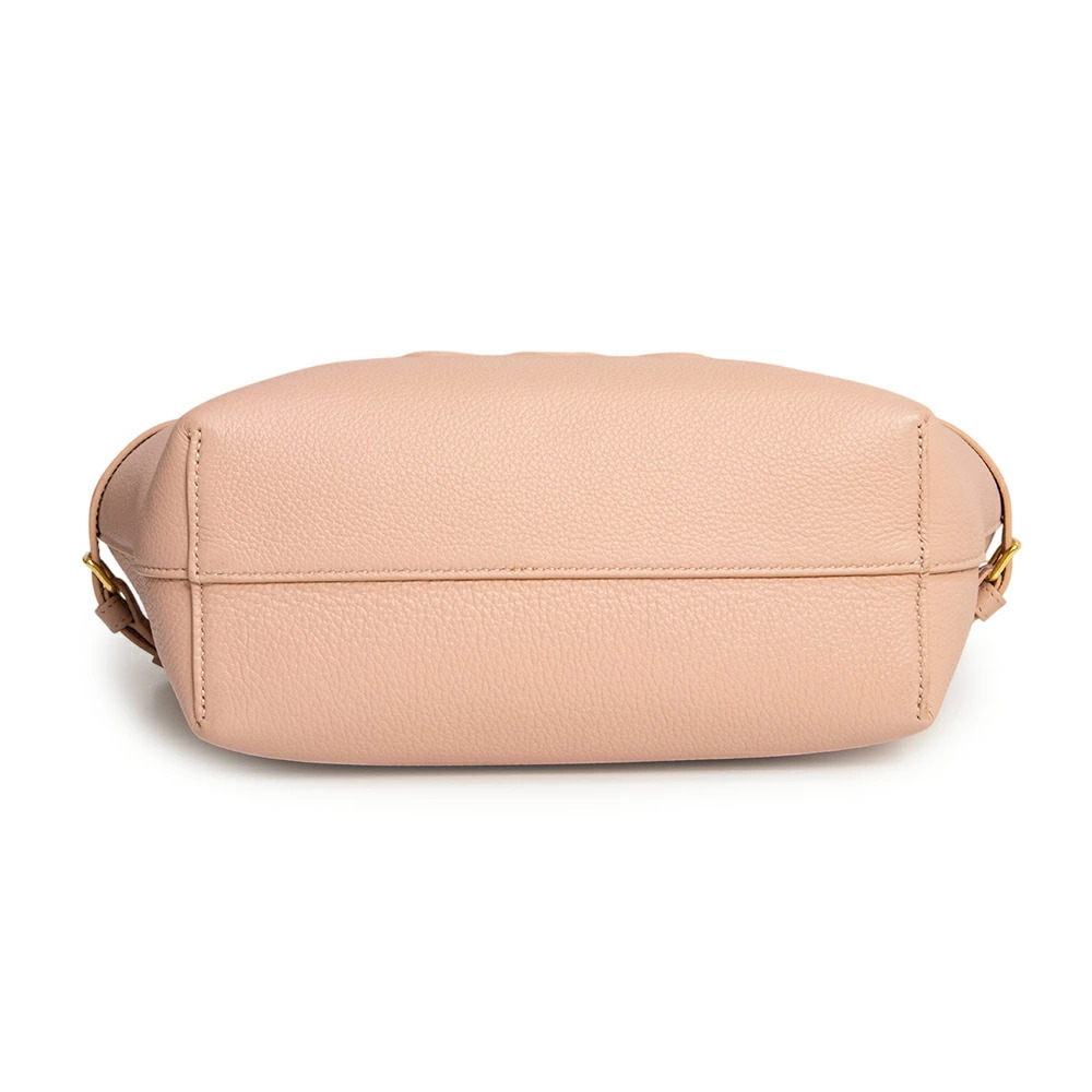 Celine Cabas Anais Cuir Triomphe Crossbody Shoulder Handbag Grained Soft Peach - Picture 7 of 9